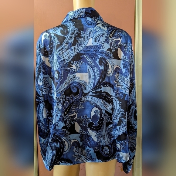 Pre-owned Blue diamond blue multicolored long sleeve shirt, TE - Picture 2 of 3